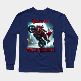 Ho Ho Ho Wheelie Long Sleeve T-Shirt